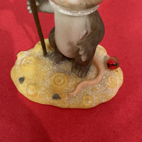 Fitz and Floyd - Charming Tails "You're Out of This World"🐭🧀🇺🇸❤️🤍💙 - Picture 4 of 7